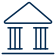 building with pillars line drawing