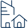 line drawn apartment and house