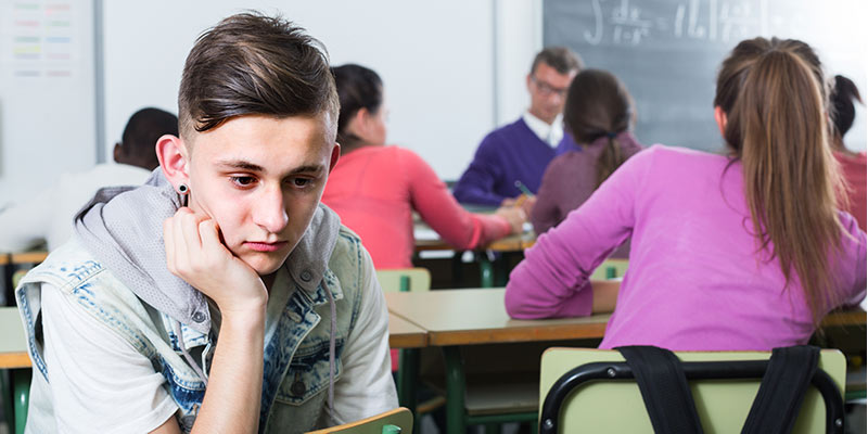 Student of concern in the classroom