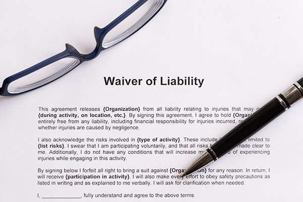 waiver with glasses