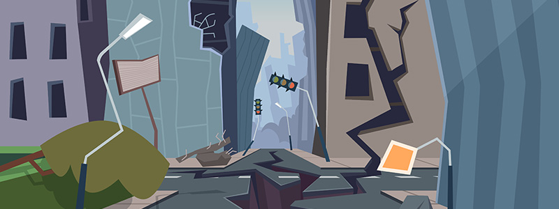 earthquake illustration