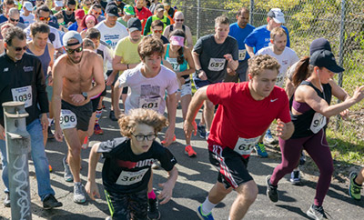 Runners at Mystic River