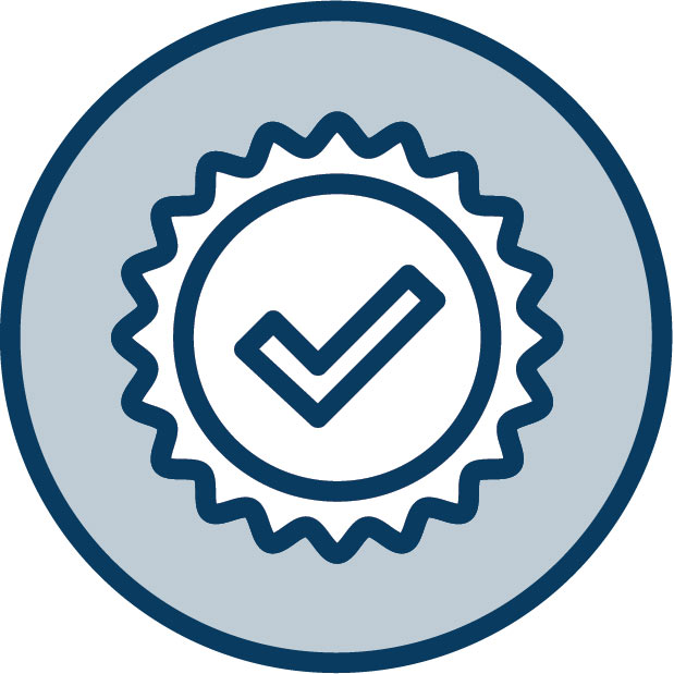 icon with checkmark