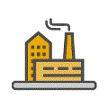 Industrial Manufacturing Industrial manufacturing graphic icon