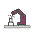 Metal Processing and Finishing Metal processing and finishing graphic icon