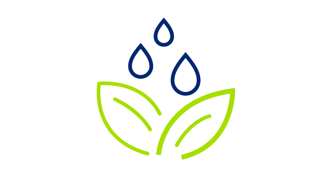 RCRA, CERCLA requirements Plant with water drops
