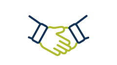 Specialty commercial insurance focus Handshake icon