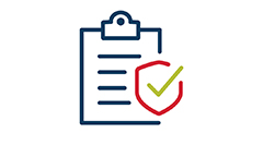 Special Risks coverage Clipboard with checkmark security icon