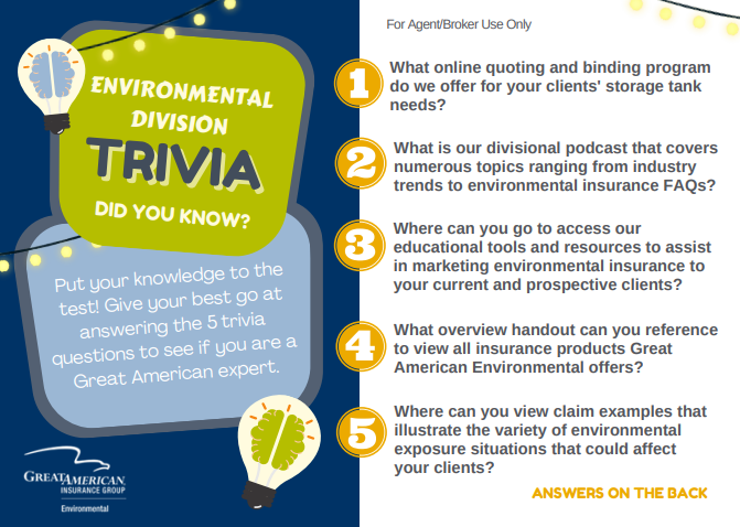 Environmental Division Trivia Environmental Division Trivia