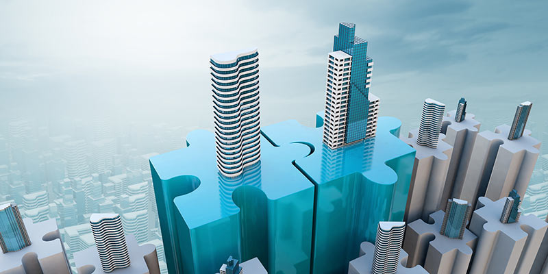 digital cityscape