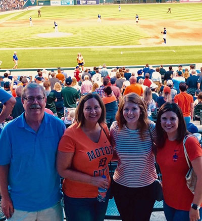 Residential Construction Baseball Outing The Huttenlocher Group and Residental Construction teams at a baseball game